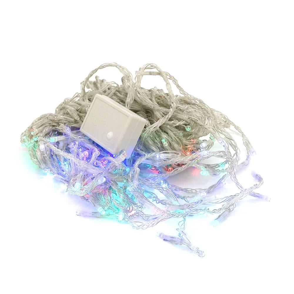Гірлянда 400 LED Водоспад 8 режимів 3х2 м прозора ізоляція Red/Green/Blue/Yellow