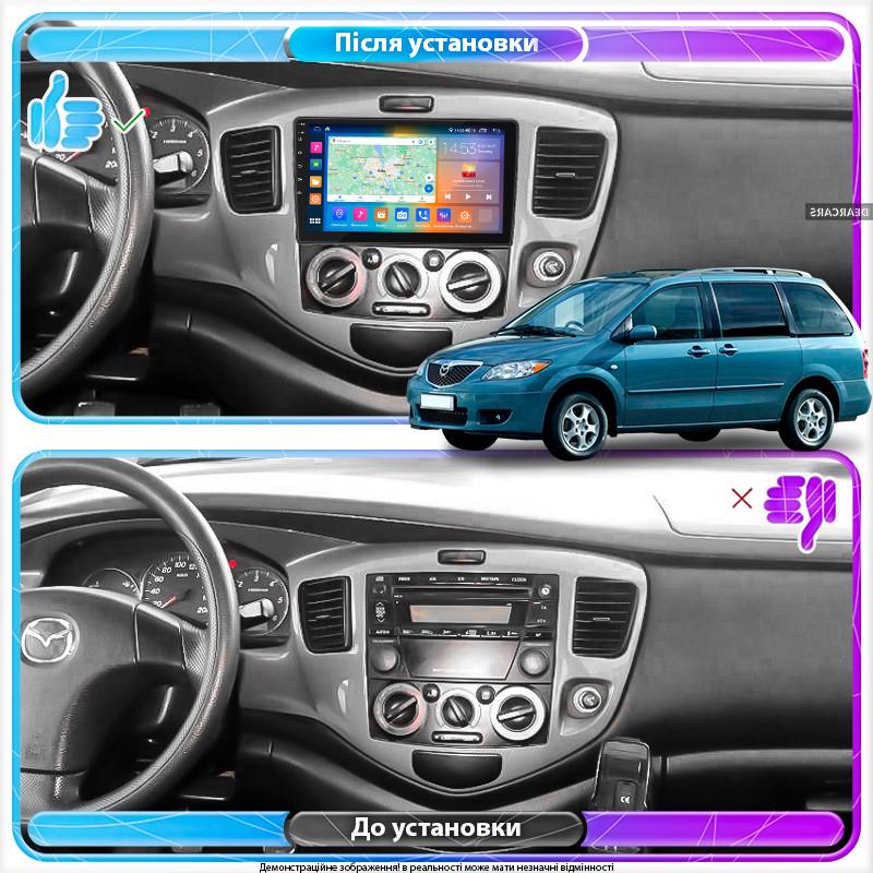 Автомагнитола штатная Lesko 4G/CarPlay/GPS/Wi-Fi/CP для Mazda Premacy I 1999-2005 IPS 2/32Gb 9" (1852925577) - фото 2