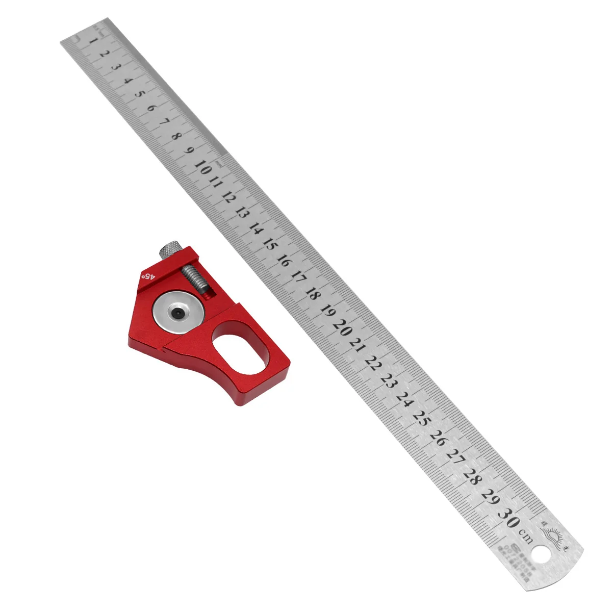 Разметчик под углом для деревообработки со стальной линейкой 45/60/90° (1005006475260355)
