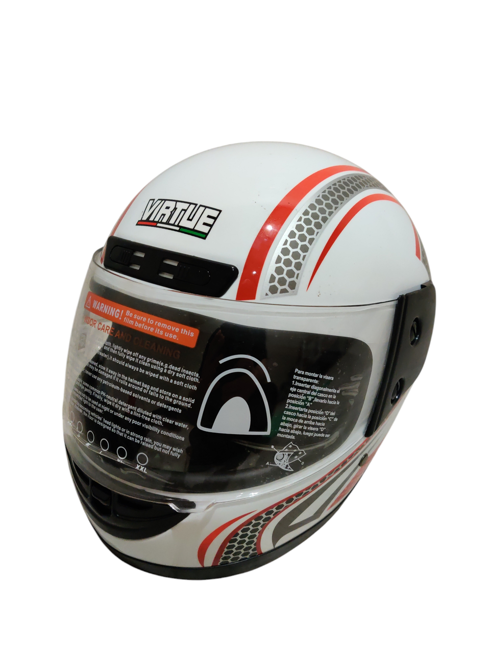 Шлем MD-А105 с бородой Virtue L Белый (к28898)