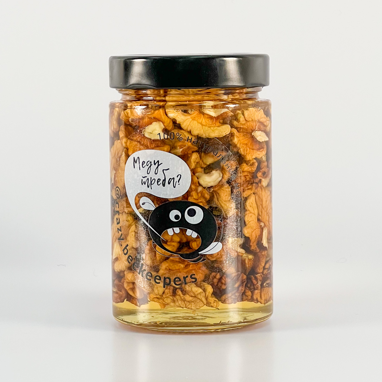 Мед акациевый с грецким орехом Меду Треба 500 г