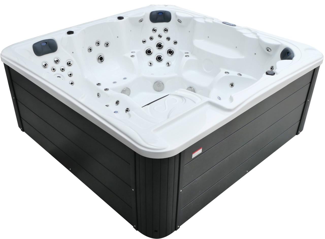 СПА-бассейн гидромассажный Aquajoy Borneo 230x230x96 см на 6 человек 117 массажных форсунок Bluetooth LED (20907)