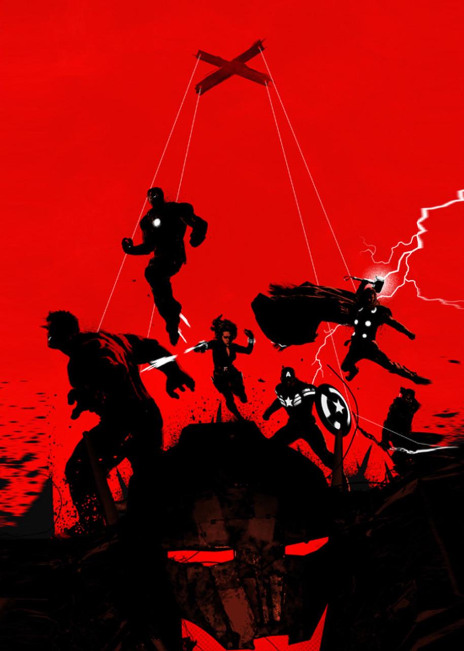 Картина GeekLand Avengers минимализм (AG.09.126)