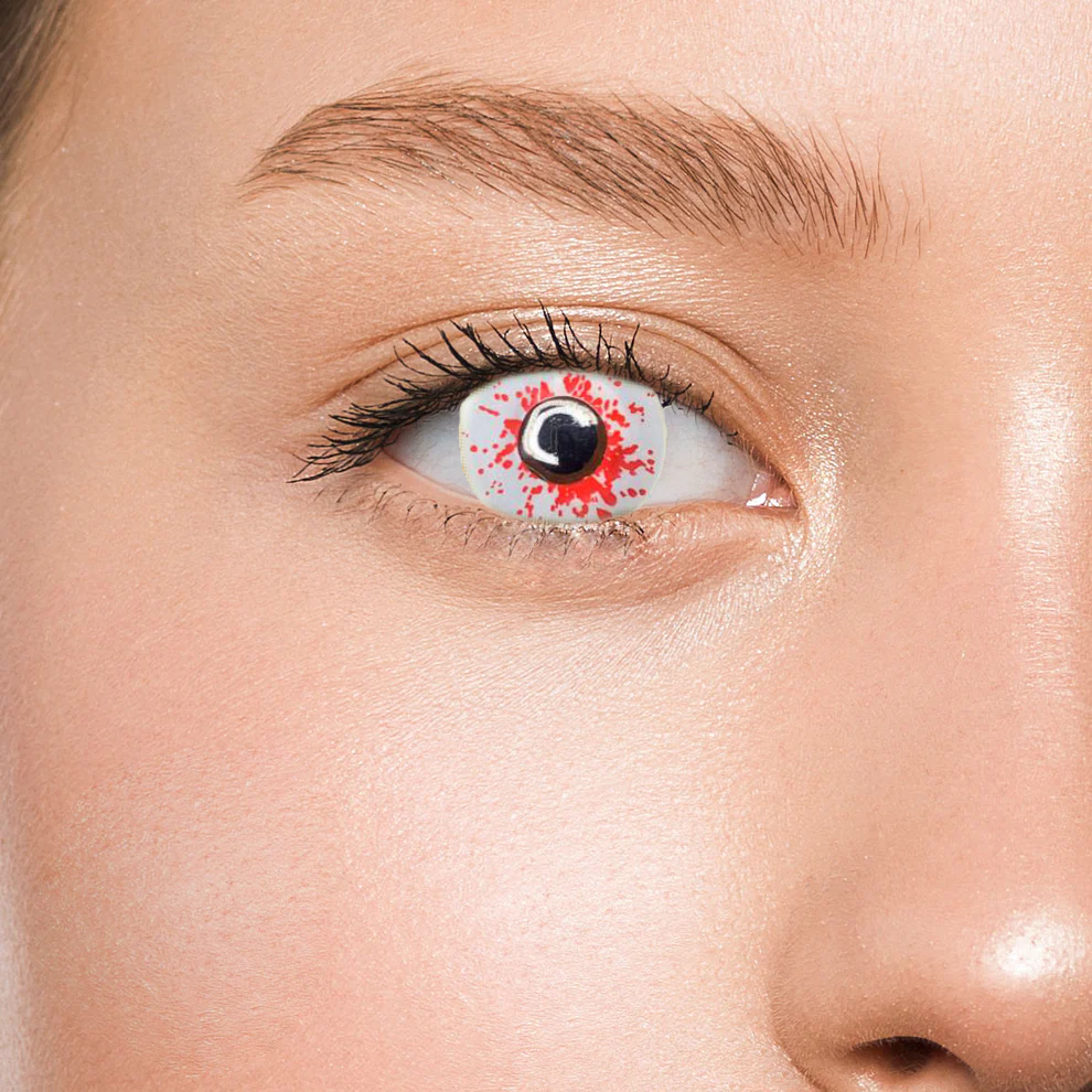 Контактные линзы белые Elite Lens Выстрел +0,00 14,5 мм 2 шт. Белый (25906413)
