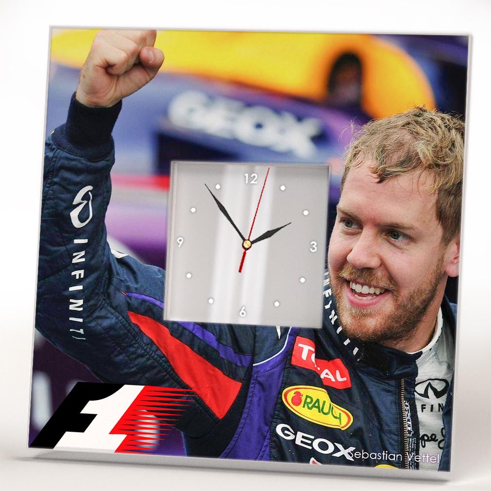 Часы Себастьян Феттель Formula F1 260x260 мм (C04401)