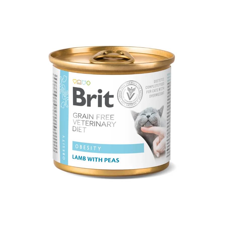 Консерва для кішок з надмірною вагою Brit GF Veterinary Diet Cat Cans Obesity 200 г (8595602549849) Консерва для кішок з надмірною вагою Brit GF Veterinary Diet Cat Cans Obesity 200 г (8595602549849)