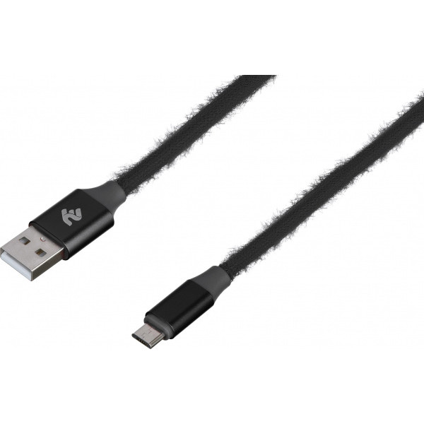 Кабель 2e USB 2.0 to MicroUSB Cable 1 м Black (2E-CCMTAC-BLACK)