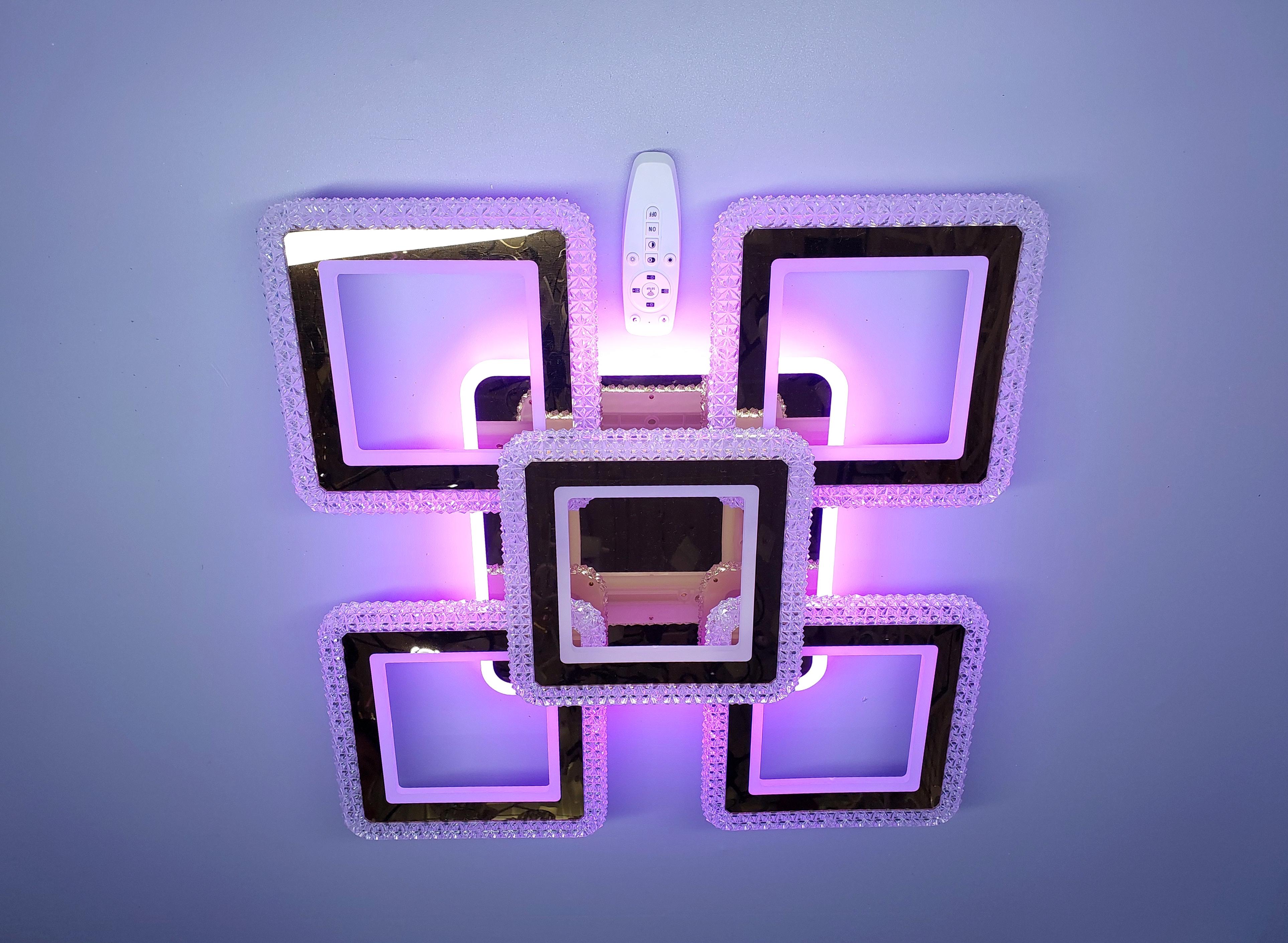 Люстра світлодіодна 82/5 GD+RGB з підсвіткою 250/36W Золотий (18205062) - фото 6 Люстра світлодіодна 82/5 GD+RGB з підсвіткою 250/36W Золотий (18205062) - фото 6