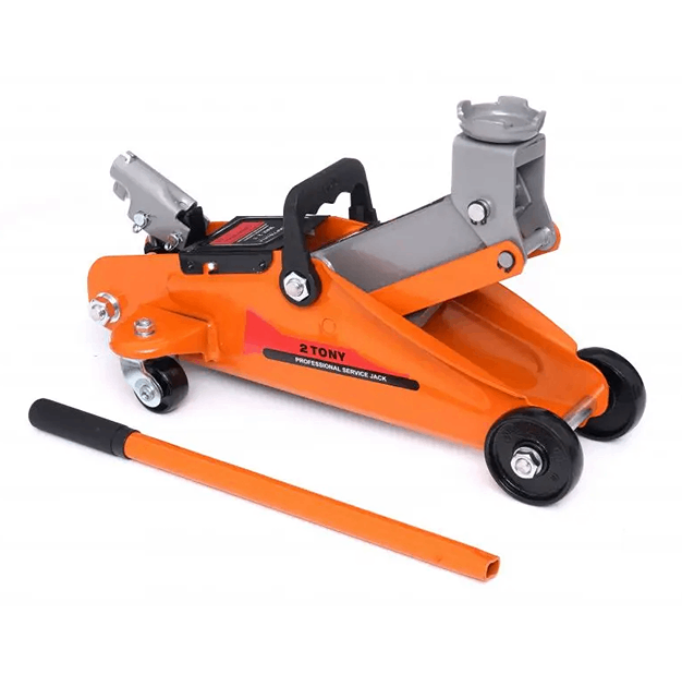 Домкрат подкатный гидравлический Kraft&Dele KD1377 в кейсе 2 Т