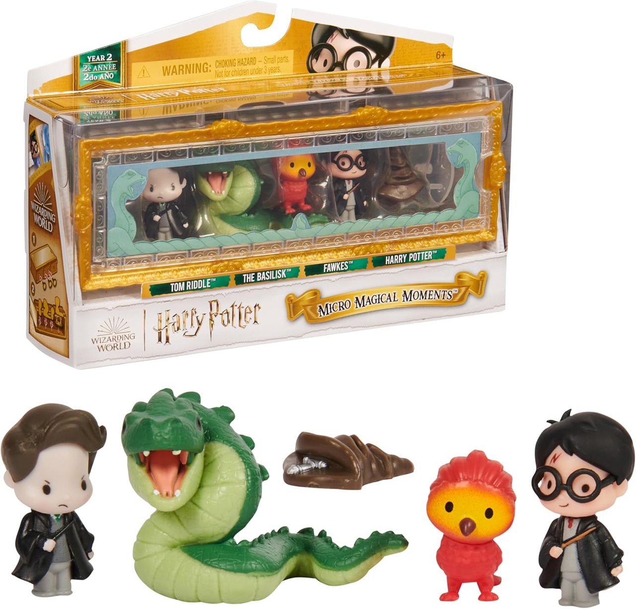 Набор миниатюр Wizarding World Harry Potter Micro Magical Moments Collectible Figures Set Chamber of Secrets (2686491363) - фото 3