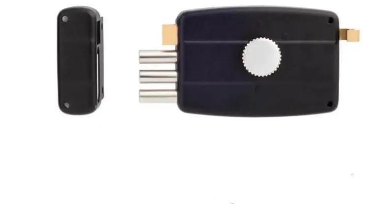 Замок накладной 2001A-3MT бексет с вертушкой 3 ригеля 3 ключа 60 мм Черный (1-30069) - фото 2 Замок накладной 2001A-3MT бексет с вертушкой 3 ригеля 3 ключа 60 мм Черный (1-30069) - фото 2