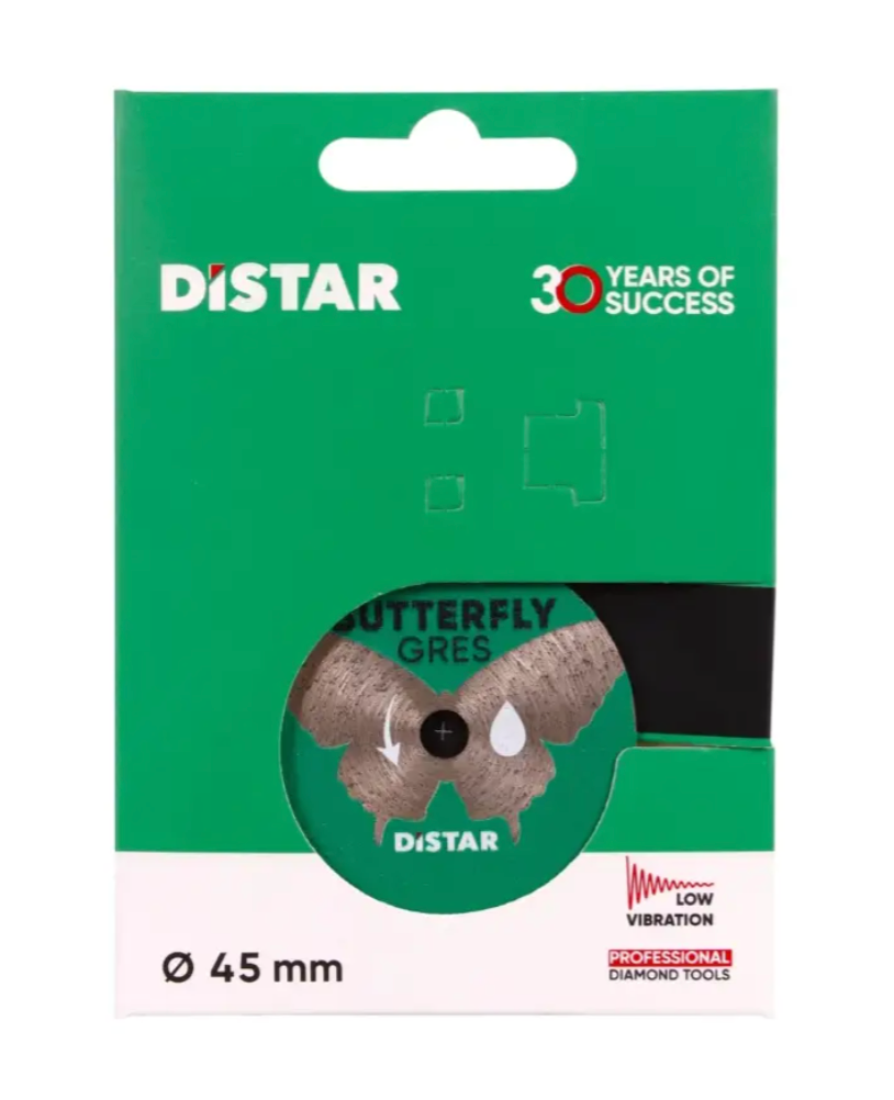 Комплект плиточника для гравера фреза алмазная DGM-S 45 мм Nectar и диск DISTAR Butterfly 45 мм с держателем - фото 7