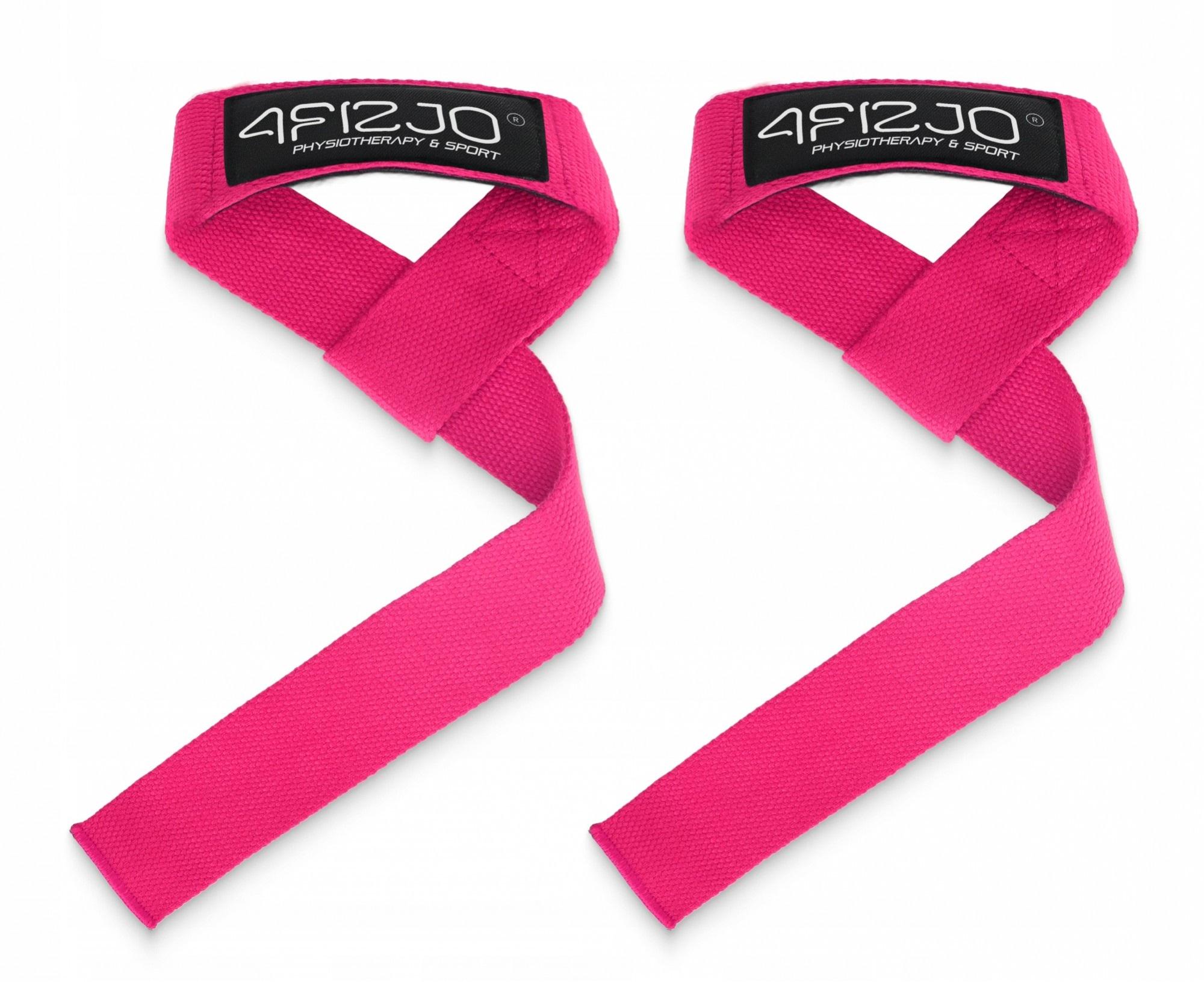 Лямки для станової тяги 4fizjo Deadlift Straps Pink (P-5905973402293)