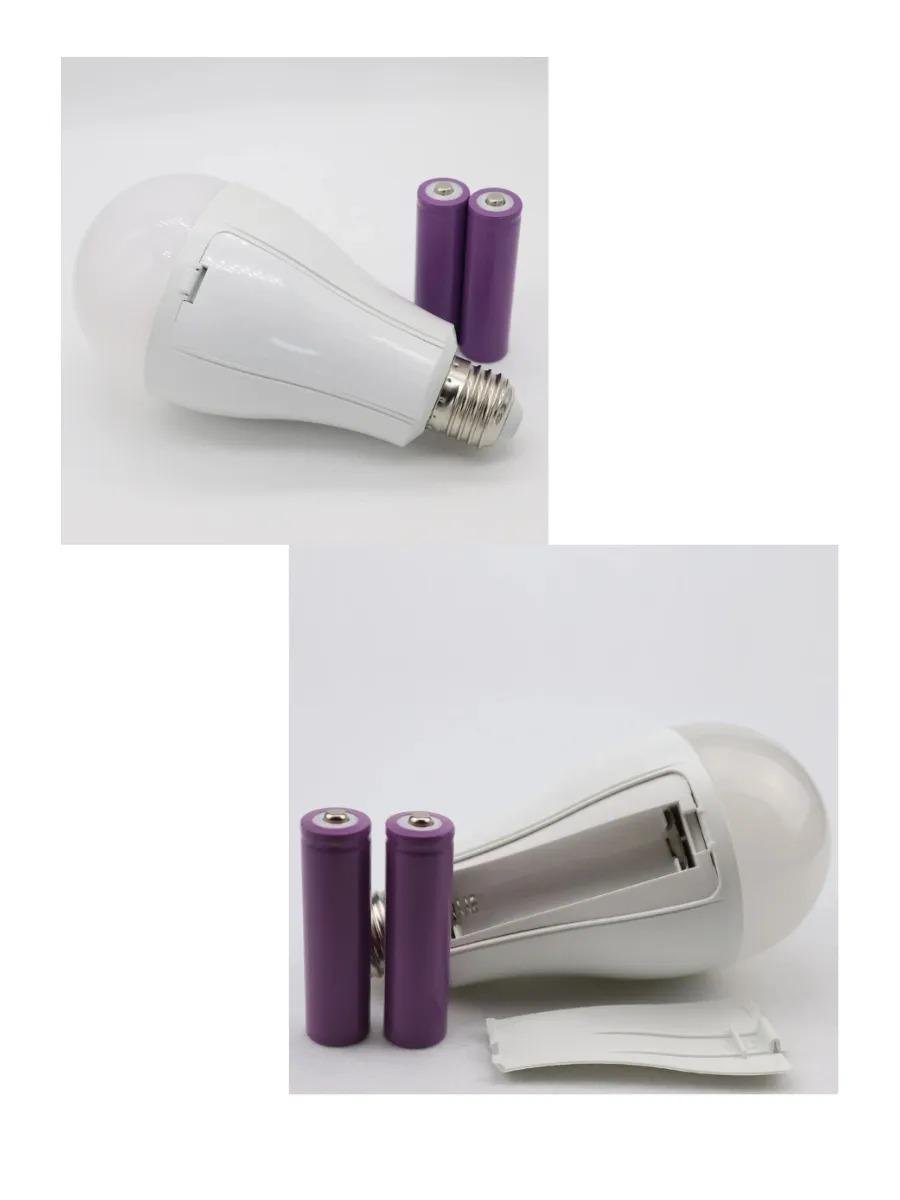 Лампочка аварійна світлодіодна з 2 акумуляторами Good Idea CK8039 з кількома режимами роботи 20Вт Білий (874121) - фото 6