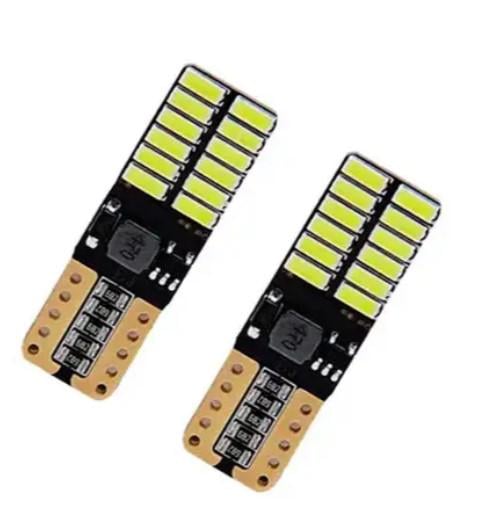 Лампа в автомобіль LED T10 W5W 24 SMD 4014 із обманкою Canbus 2 шт. Білий (439038) Лампа в автомобіль LED T10 W5W 24 SMD 4014 із обманкою Canbus 2 шт. Білий (439038)