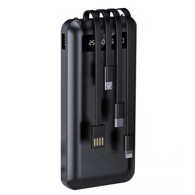 Внешний аккумулятор, павербанк YOYO 10000mAh + Lightning / Type-C / Micro / USB (PB02) - фото 2 Внешний аккумулятор, павербанк YOYO 10000mAh + Lightning / Type-C / Micro / USB (PB02) - фото 2