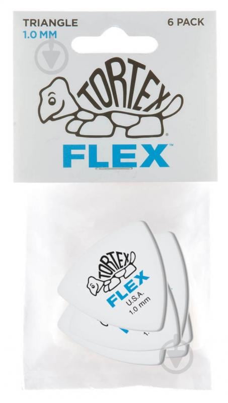 Медиаторы Dunlop 456P1.0 Tortex Flex Triangle Player's Pack 1.0 mm (6 шт.)