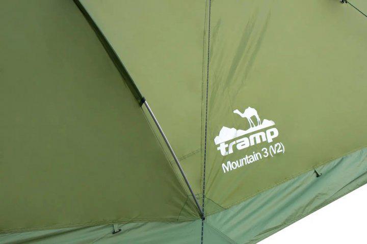 Палатка Tramp Mountain 3 V2 трехместная туристическая 380х220x130 см (TTRT-023-green) - фото 9