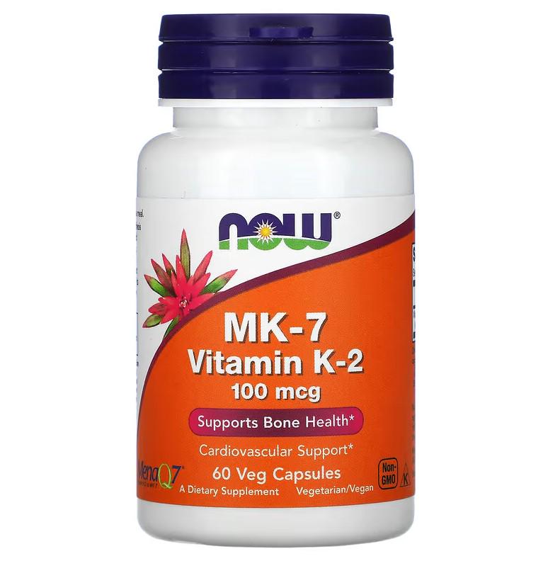 Витамины Now Foods MK-7 Vitamin K-2 100 мкг 60 капсул