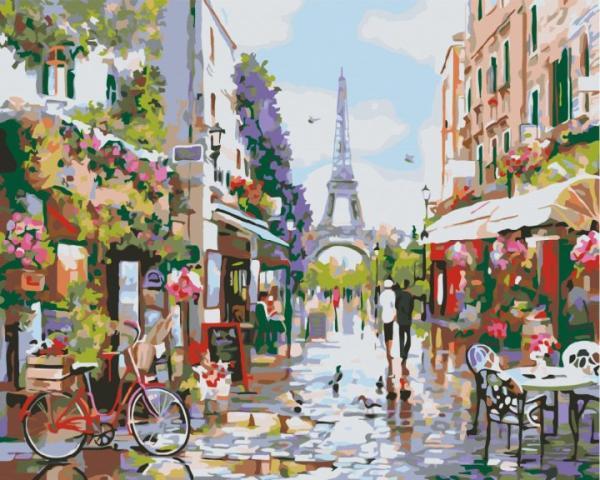 Картина за номерами Brushme Після обіду в Парижі 40х50 см у термопакеті (BS32748-mt)