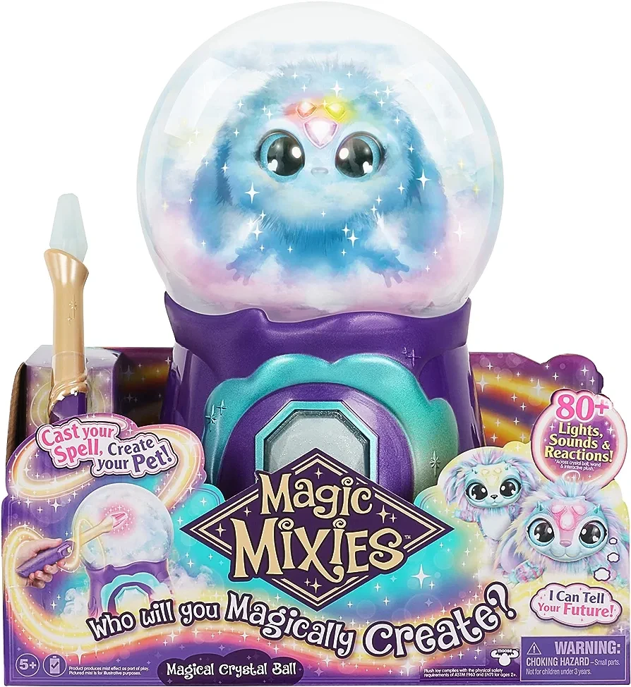 Інтерактивна іграшка Magic Mixies Magical Misting Crystal Ball з плюшевою іграшкою Блакитний (2019125661)