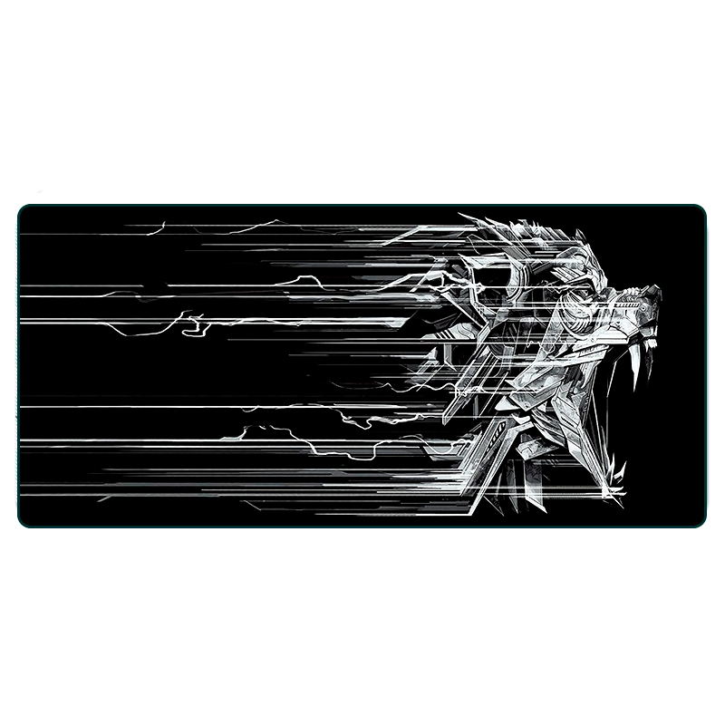 Коврик тканевый Ghost Wolf стильный дизайн игровая поверхность боковая прошивка 2 мм Черный (YUT_V4564)