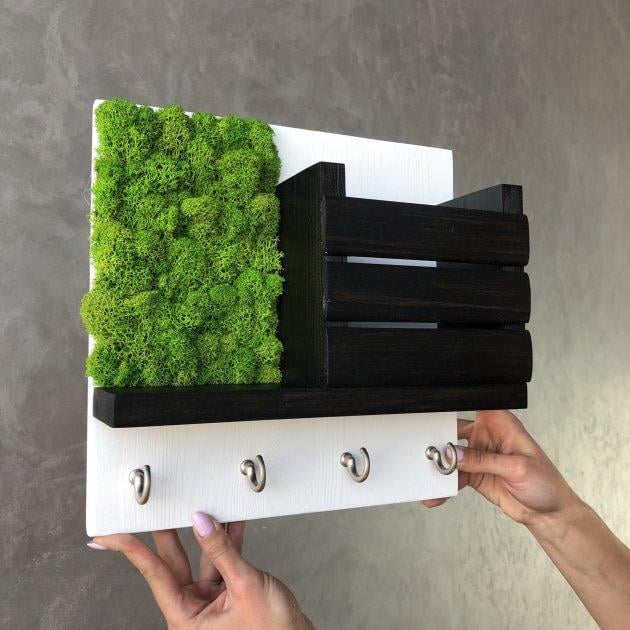 Ключница настенная Nature Moss стабилизированный мох эко-декор (1580289356) Ключница настенная Nature Moss стабилизированный мох эко-декор (1580289356)