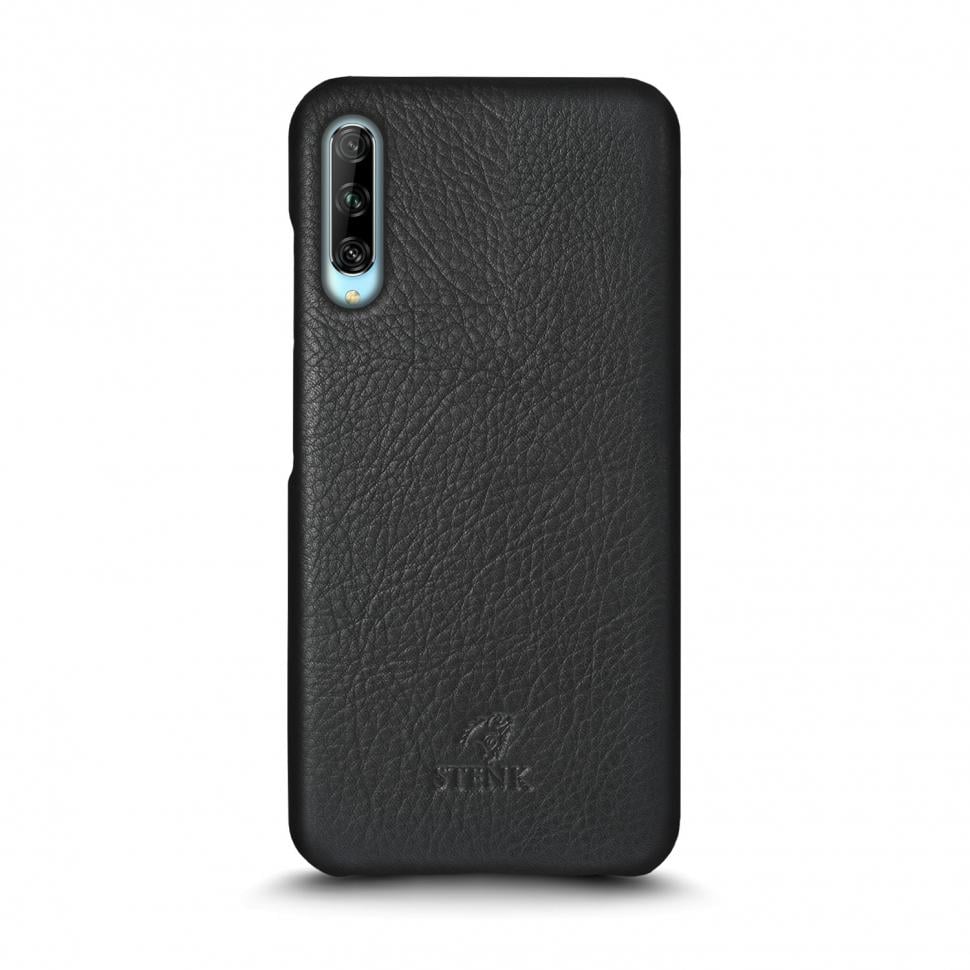 Кожаная накладка Stenk Cover для HuaWei P smart Pro Черная (69278)