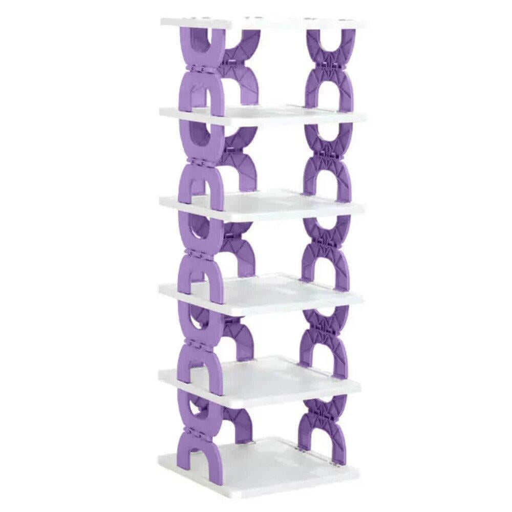 Полка для обуви в прихожую складная на 6 уровней (801980)