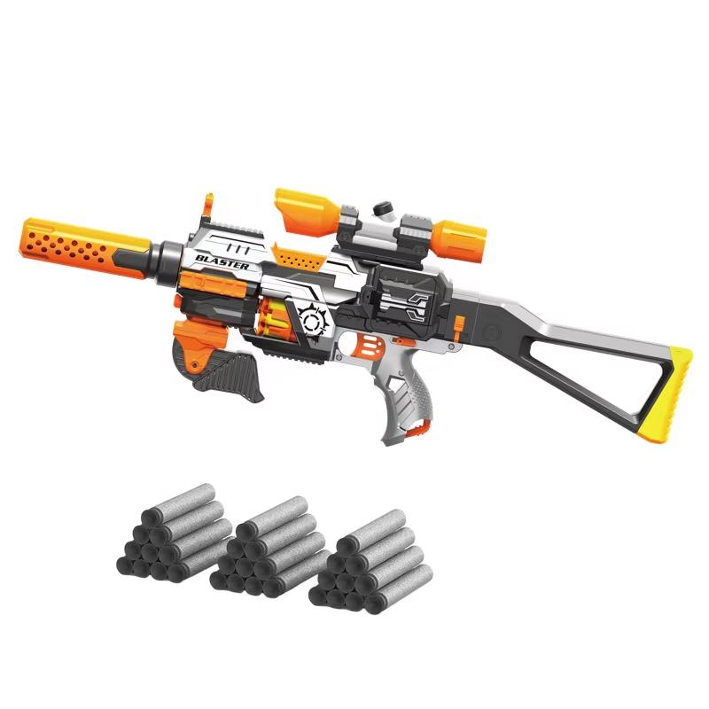 Бластер игровой с мягкими шарами 6 аксессуаров 30 патронов - фото 4 Бластер игровой с мягкими шарами 6 аксессуаров 30 патронов - фото 4