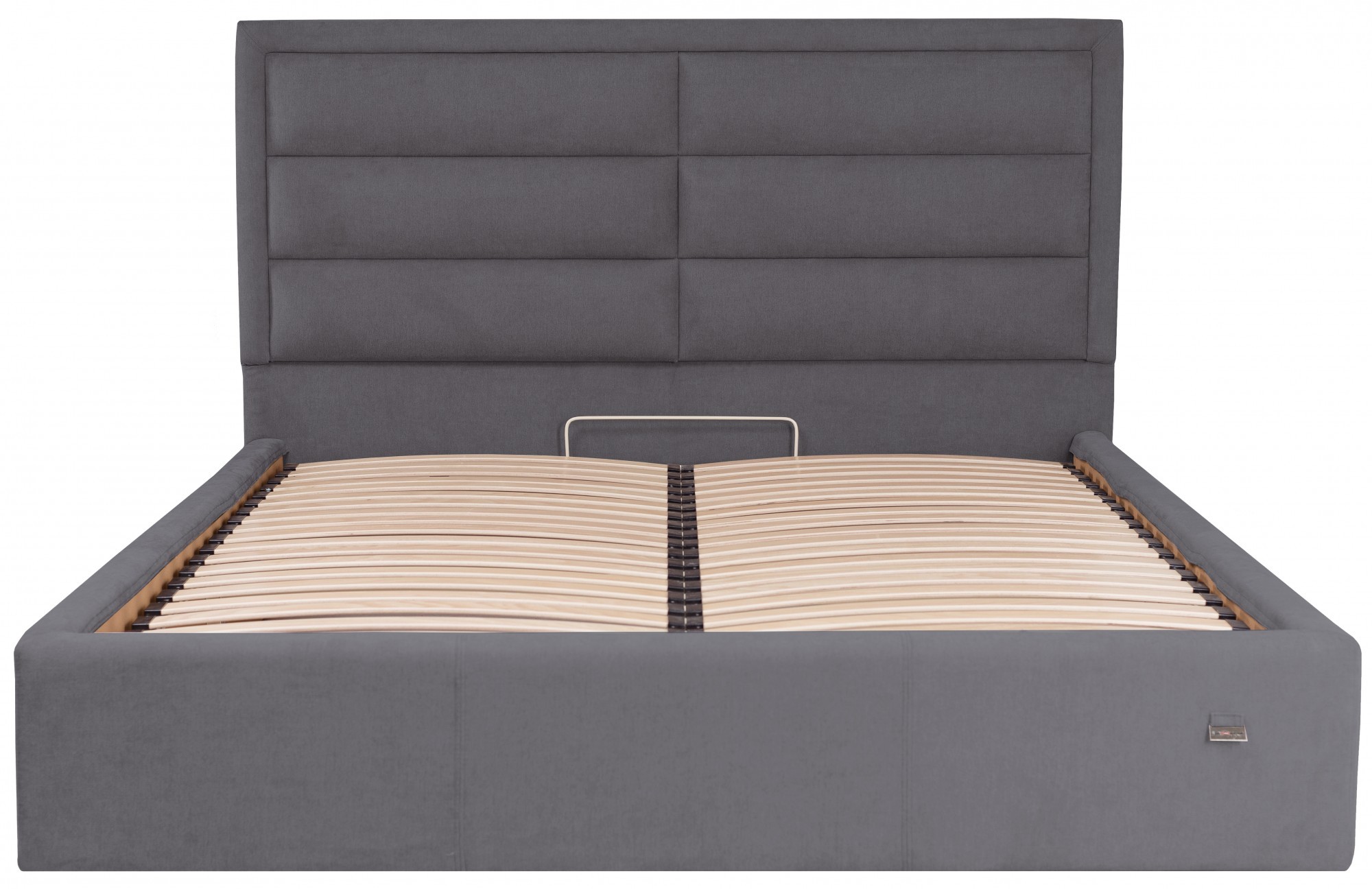Кровать двуспальная Orlando Comfort Мисти Dark Grey 160х190 см с подъемным механизмом Темно-серый
