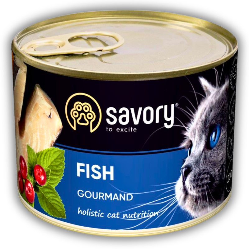 Корм влажный для привередливых кошек Savory с рыбой 200 г (30648) - фото 1 Корм влажный для привередливых кошек Savory с рыбой 200 г (30648) - фото 1