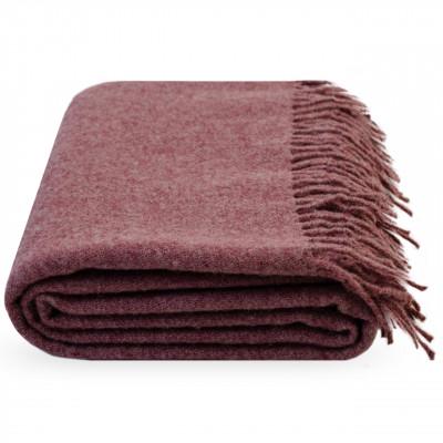 Плед меланж 140x200 см Вишневый - фото 1 Плед меланж 140x200 см Вишневый - фото 1