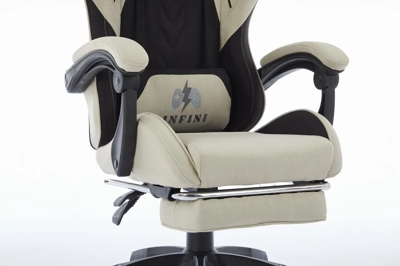 Кресло геймерское тканевое Infiny Dzhoystyk Бежевый - фото 9
