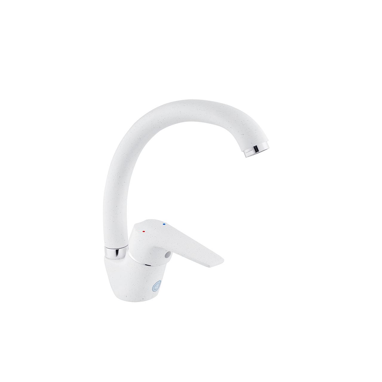 Смеситель для кухни Kroner KRM Odra W035 Белый песок (CV021262)