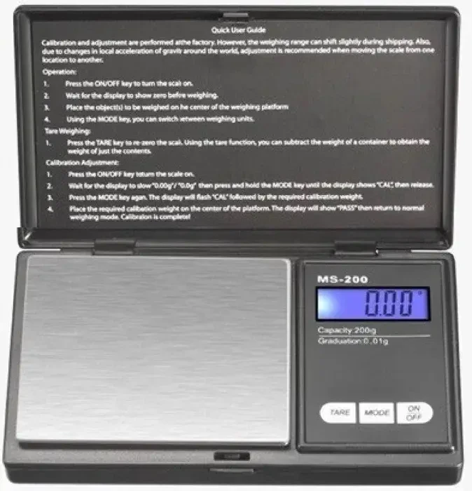 Ювелірні ваги електронні Domotec MS-2020 точність 0,1-1000 г (7020)