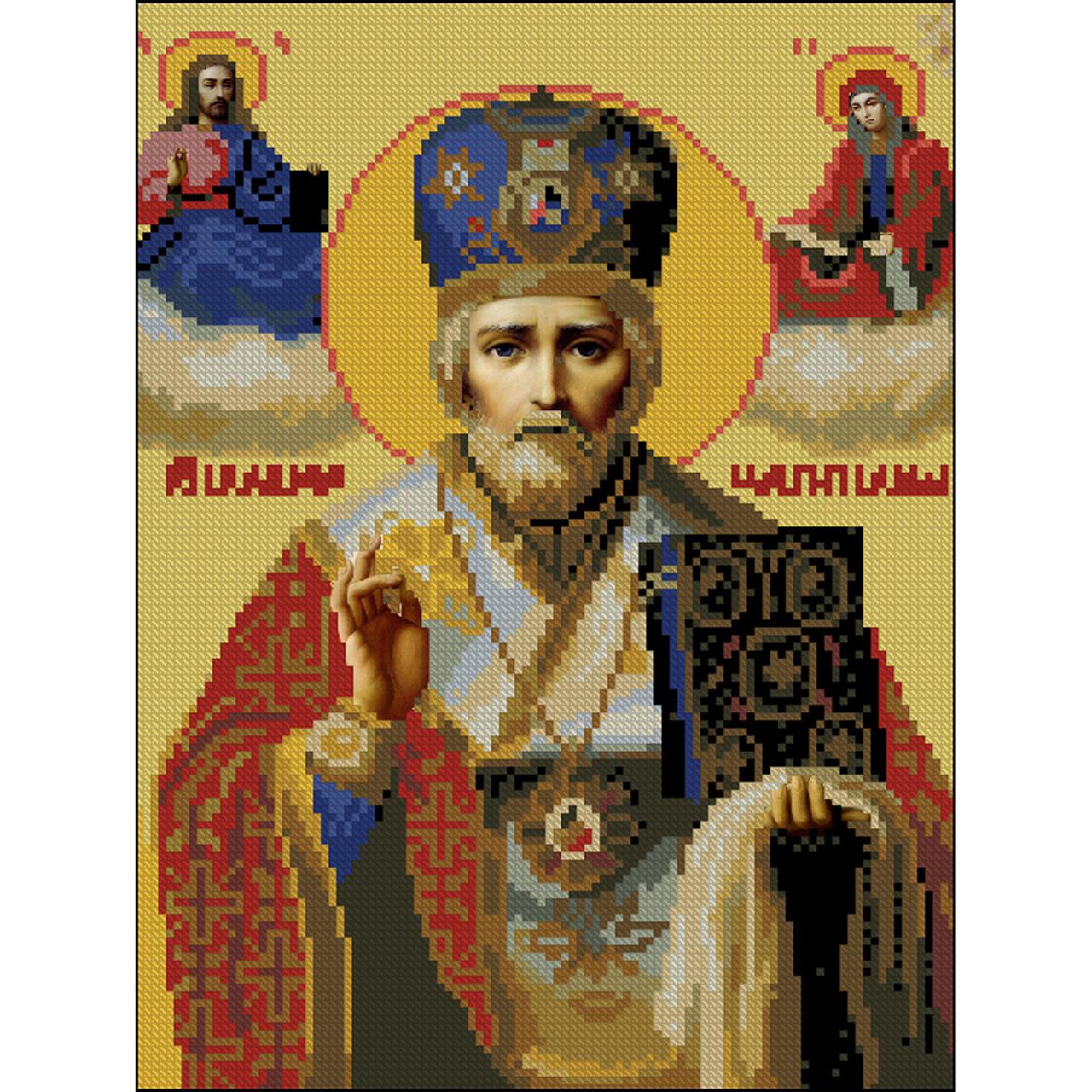 Алмазная мозаика Strateg Святой Николай без подрамника 30х40 см (ZAV3040-35)