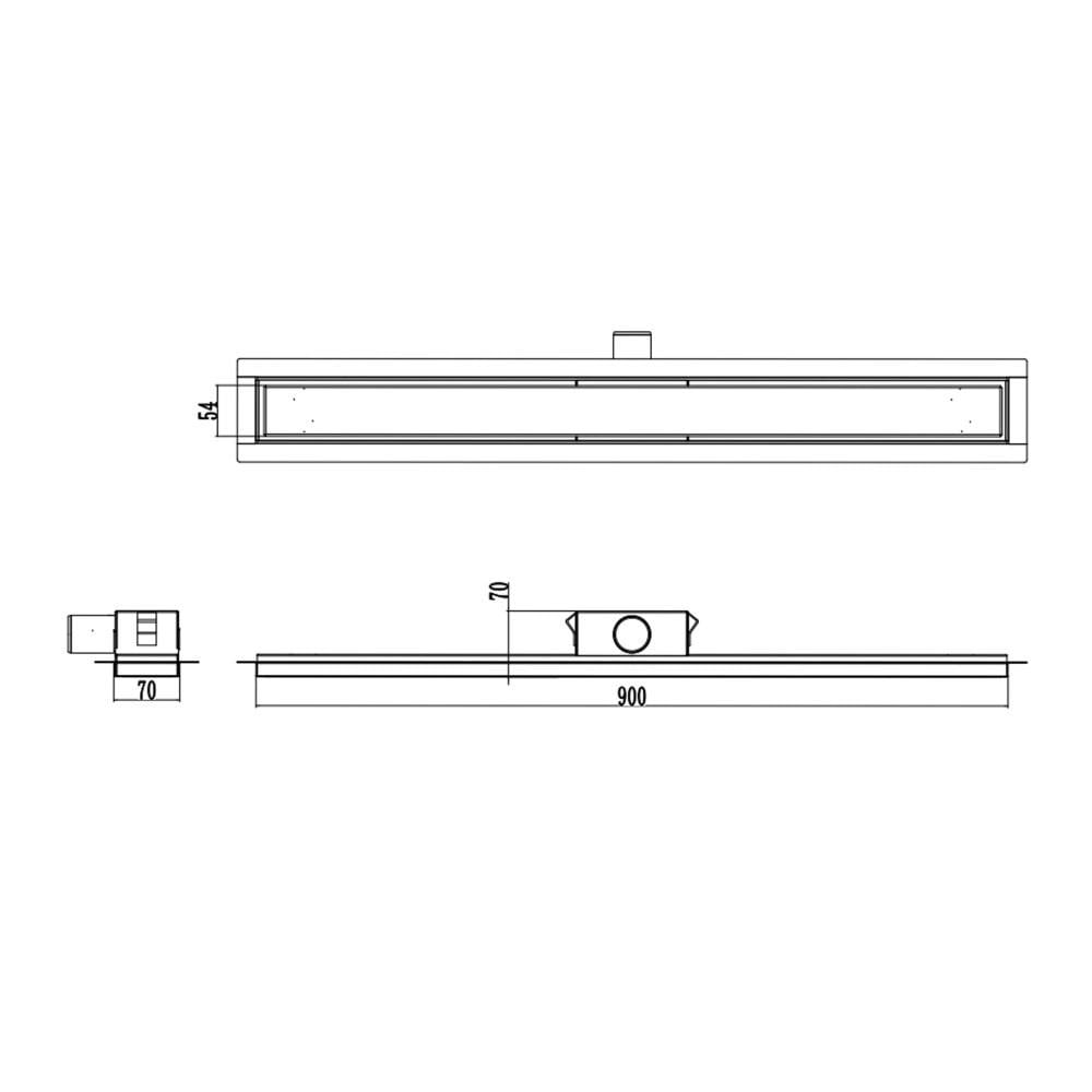 Трап для душу Qtap Taurus Tile з нержавіючої сталі сухий затвор 900 мм (SD00051897) - фото 2