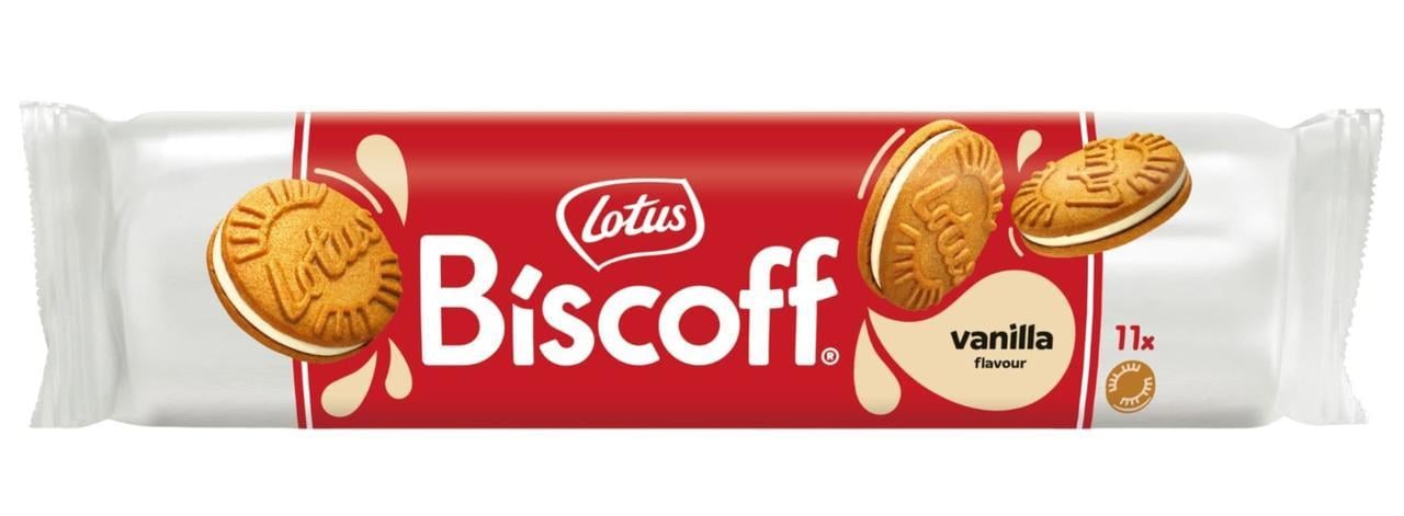 Печенье Lotus Biscoff Vanilla Sandwich Biscuits 110 г (1720447448)