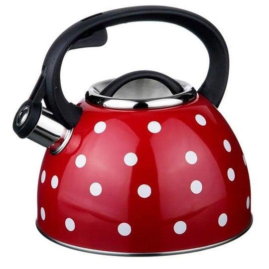 Чайник Unique UN-5301 зі свистком 2,5 л Red (tf5903)