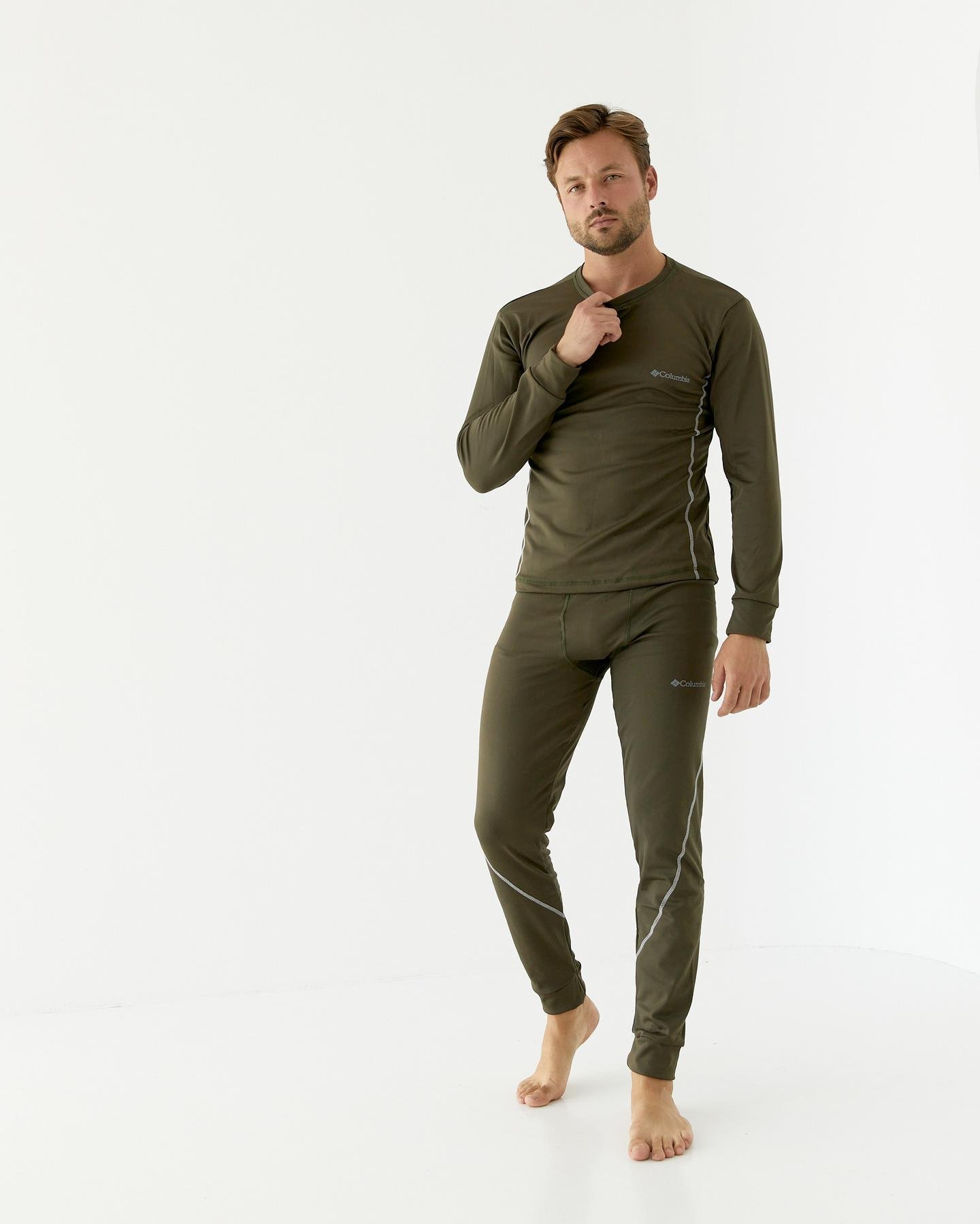 Термобілизна зимова чоловіча Columbia L Оливковий (30668009) - фото 5 Термобілизна зимова чоловіча Columbia L Оливковий (30668009) - фото 5