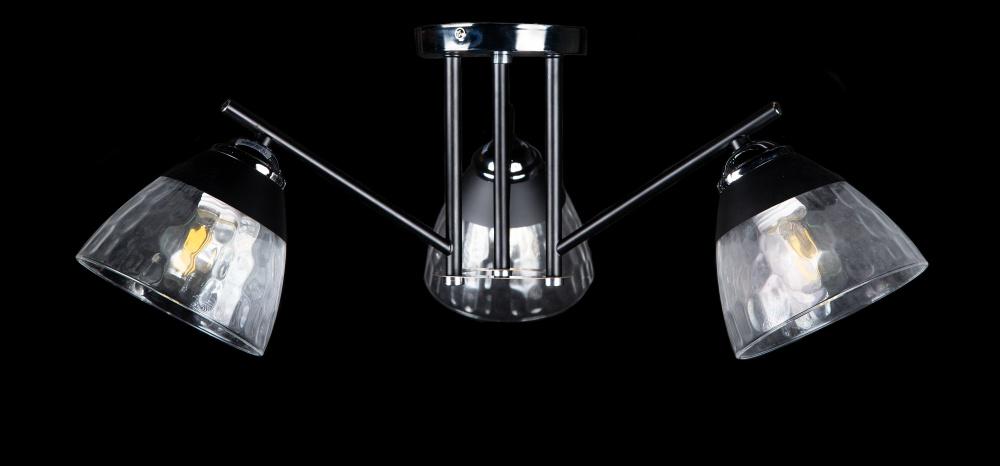 Люстра с плафонами Ray LGH60053/3 BK+SR (IR006238)