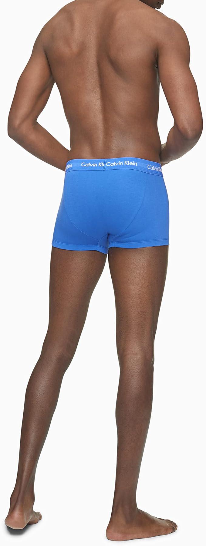Набор трусов боксеры мужских хлопковых Calvin Klein L 3 шт. Черный/Синий/Кобальт (NB2614) - фото 3 Набор трусов боксеры мужских хлопковых Calvin Klein L 3 шт. Черный/Синий/Кобальт (NB2614) - фото 3