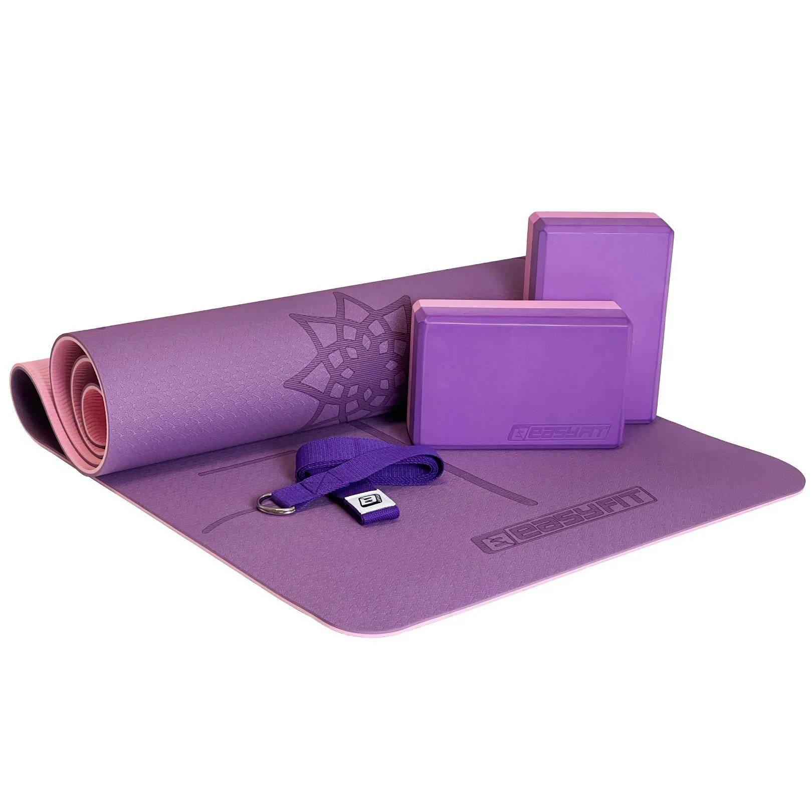 Набор для йоги и фитнеса EasyFit Polarity Set коврик/два блока и ремень (padma)