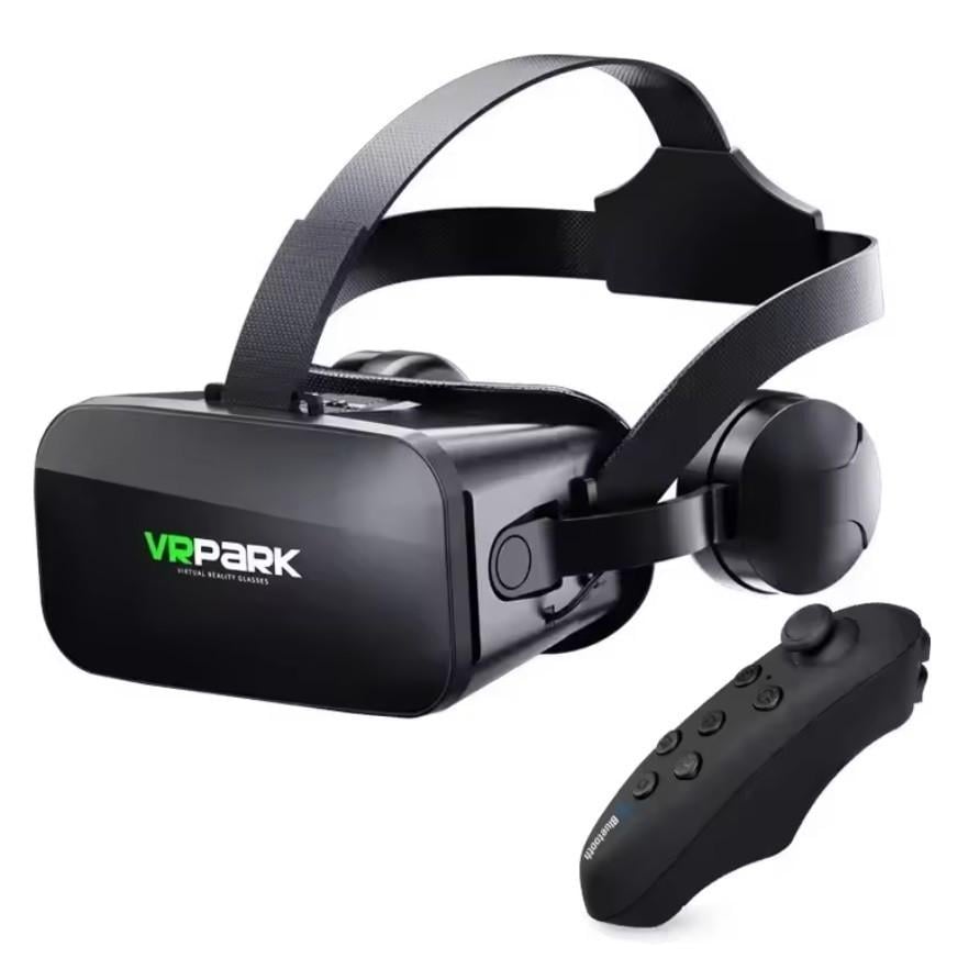 Очки виртуальной реальности VR Park KBY004 с наушниками и пультом Black (3_06166) - фото 1
