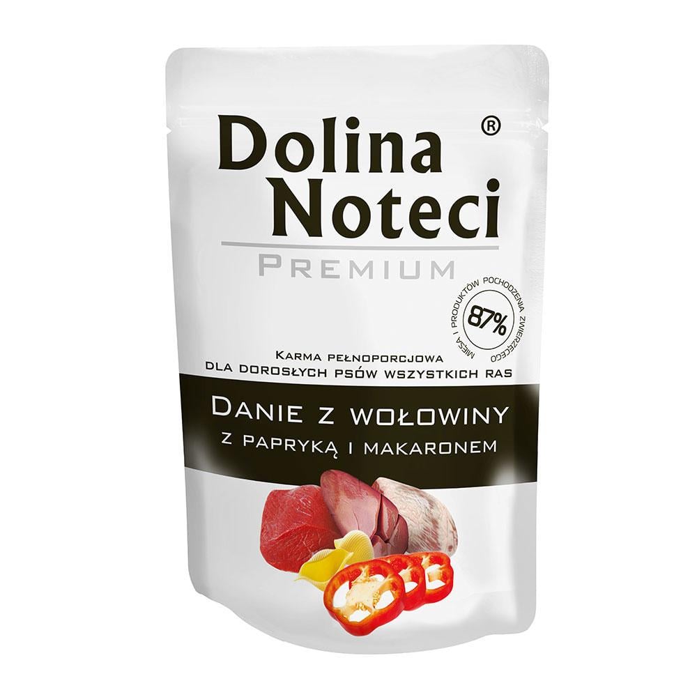 Корм влажный для собак всех пород Dolina Noteci Premium с говядиной/паприкой и лапшой 300 г (1736269729)