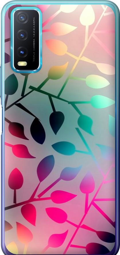 Чехол на Vivo Y20 Листья (2235u-2078-42517) Чехол на Vivo Y20 Листья (2235u-2078-42517)