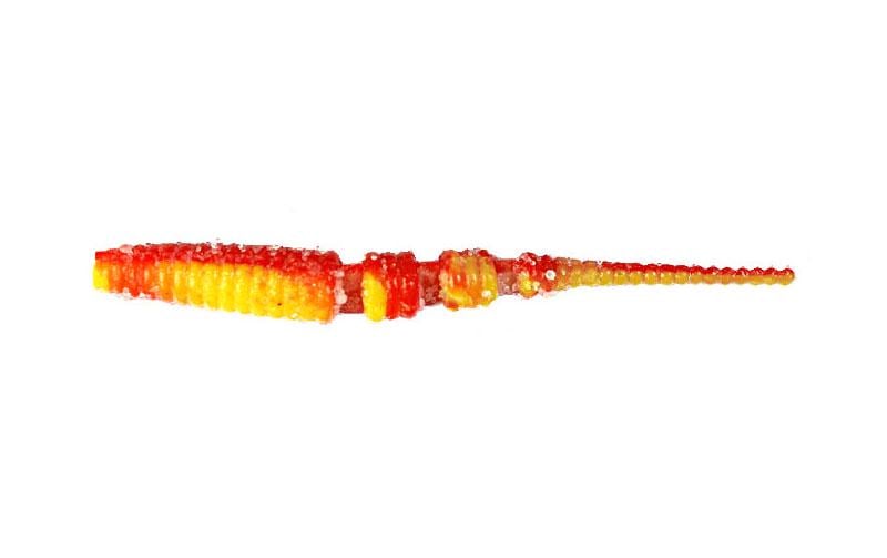 Силіконовий слаг Fox Leech Javastick №026 їстівний 7 см 6 шт. Red/Yellow (8846)