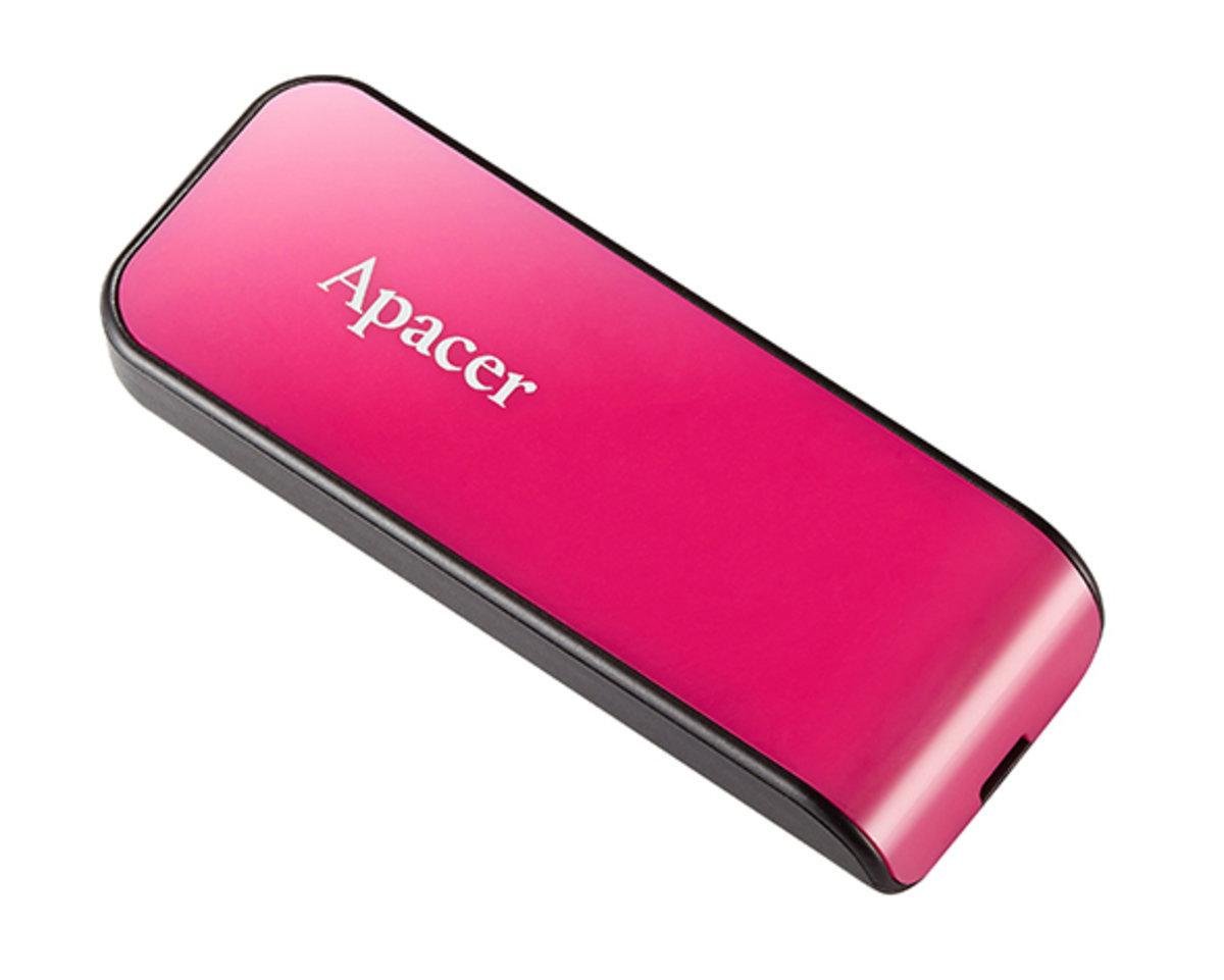 Флеш накопитель, флешка Flash Apacer USB 2.0 AH334 64Gb Pink (AP64GAH334P-1)