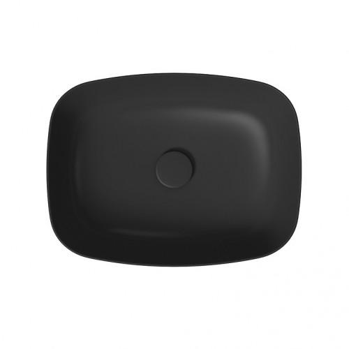 Умивальник на стільницю накладний прямокутний LARGA 50x38 см Антрацит (K677-013) - фото 2 Умивальник на стільницю накладний прямокутний LARGA 50x38 см Антрацит (K677-013) - фото 2